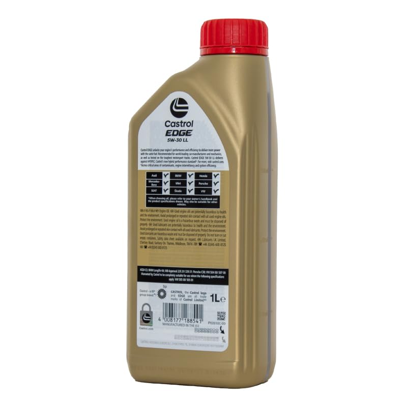 Castrol Edge 5W30 LL olio motore, 4 Litri