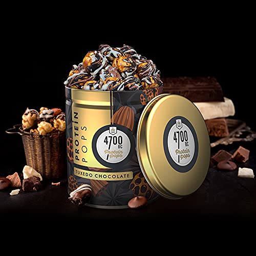 Image of 4700BC Protein Pops (Makhana), Tuxedo Chocolate, Tin, 175Gm