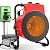 Buyplus Greenhouse Heater with Digital Thermostat, 1500W Outdoor Heaters for Patio, Overheat Protection & 3S Fast Heating, Electric Space Heater for Patio, Garage, Greenhouse, Flower House, Red
