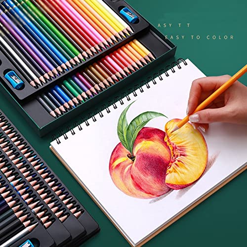 Jrdhgrk 200 Professional Oil Color Pencil Set Watercolor Drawing Colored Pencils Wood Colored Pencils Kids (Color : A) #TOP1
