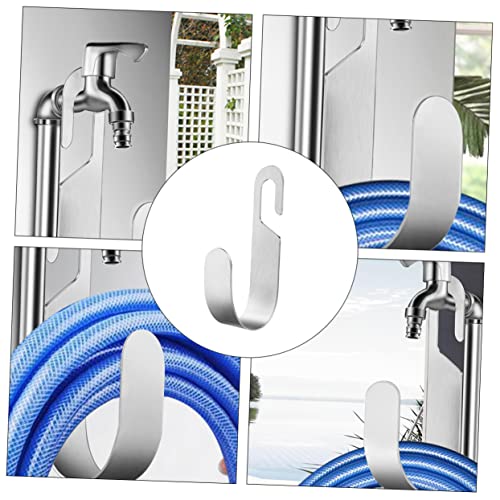 FUNOMOCYA 1 Unidade Rack Armazenamento Mangueira Suporte Gancho Mangueira Inoxidável Suportes Metal
