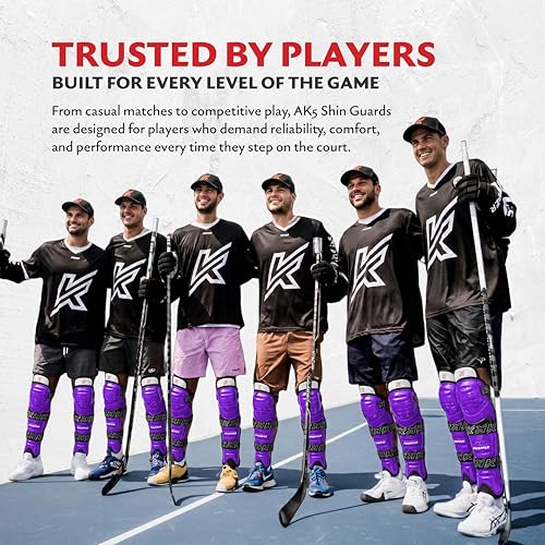 image for KNAPPER AK5 Ball Hockey Shin Guards – Pro-Level Protection for Indoo