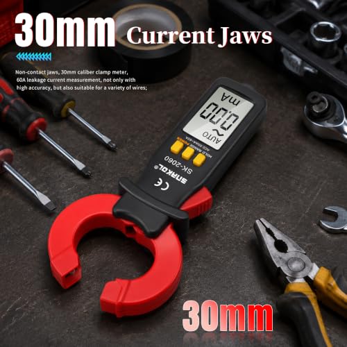 Image of Digital AC Leakage Low Current Clamp Meter 0.01mA Resolution ACA MAX 60A 1999 Counts Auto Range Data Hold Ammeter Clampmeter Amperimetro Amperemetre Professional Micro Current Tester
