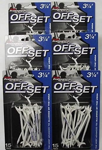 Pride OT31415 Professional Tee System - Offset Golf Tees - 3-1/4" 6 - Packs