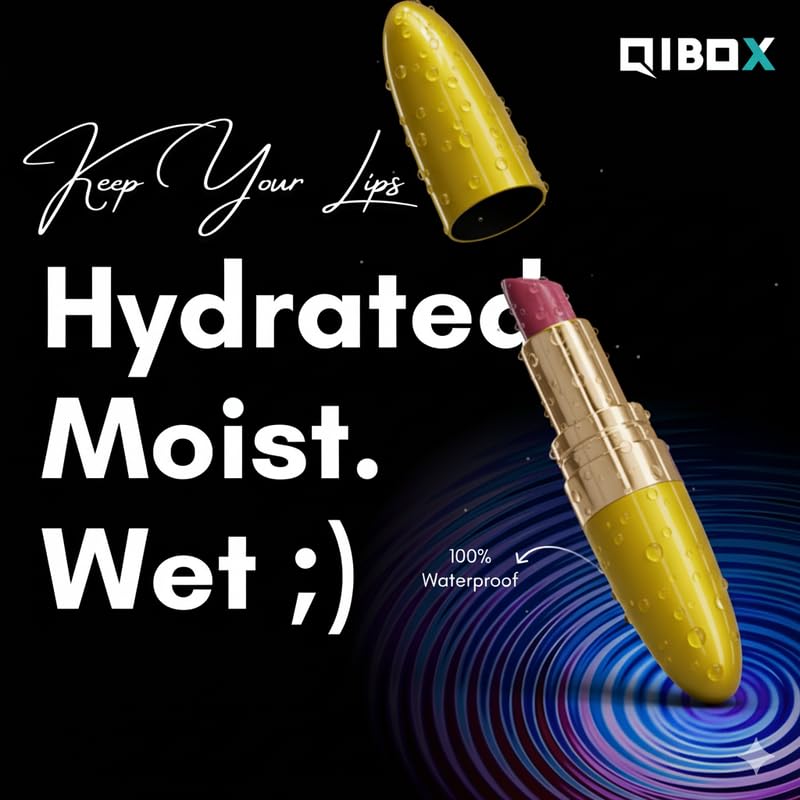 Image of Portable Waterproof Personal Massager - [yellow] | Compact Travel-Friendly massager with Multiple Modes | Quiet & Discreet for On-the-Go Use (By QI-BOX)