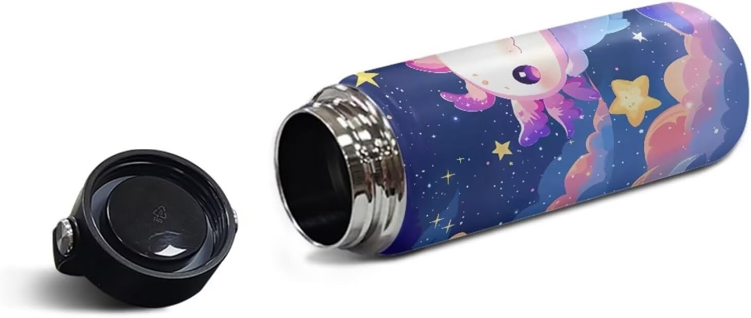 Soccer Water Bottle with Lid 16 oz Insulated Stainless Steel Sport Bottles Vacuum Flask for Hot And Cold Drinks Gift for Men Soccer Player Fan Coach Travel Sports Flask