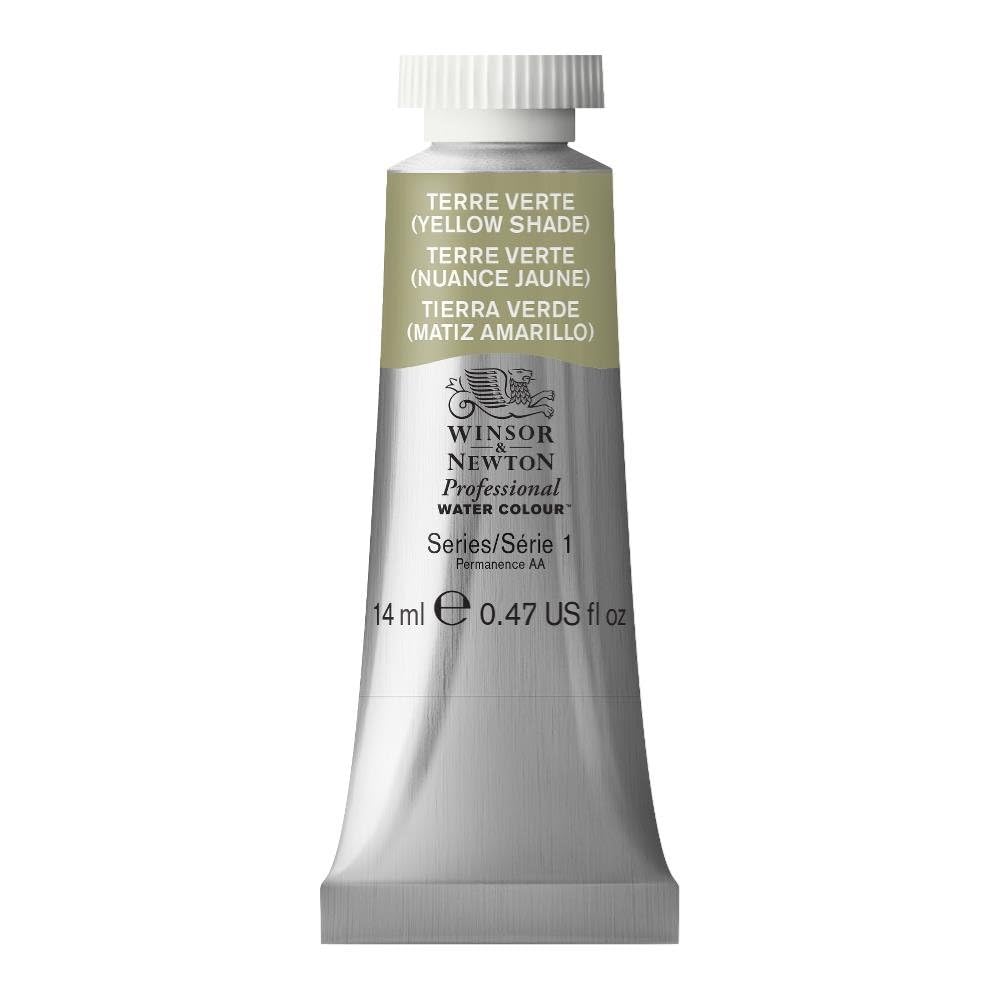 Winsor & Newton 14 ml Tube Professional Water Colour Paint, Terre Verte Yellow Shade โ image 1