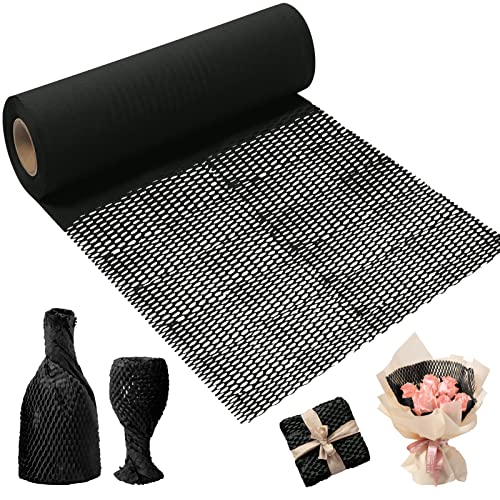 30CM X 30M Schwarz wabenpapier Packpapier Rolle, Öko Kraftpapier...