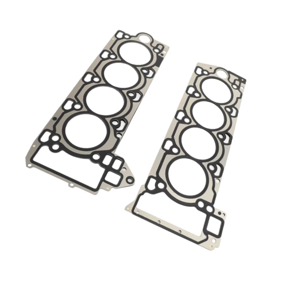 Riloer Guarnizione Testata, Set Guarnizioni Testata Motore Auto in Metallo da 2 Pezzi Compatibile con Land Rover Range Rover 5.0L 2010-2016 Sport 5.0L 2010-2016 LR4 5.0L 2010-2013, LR026141 LR026142
