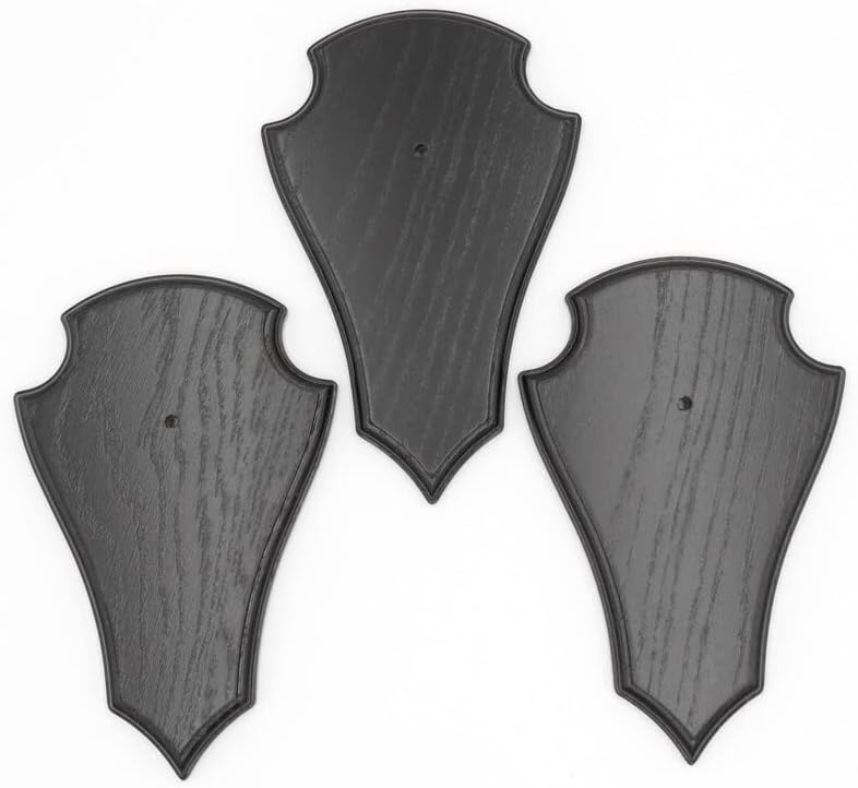 Generisch Deer Trophy Signs Pointed Oak Dark Large AF 21 cm x 13 cm Pack of 3