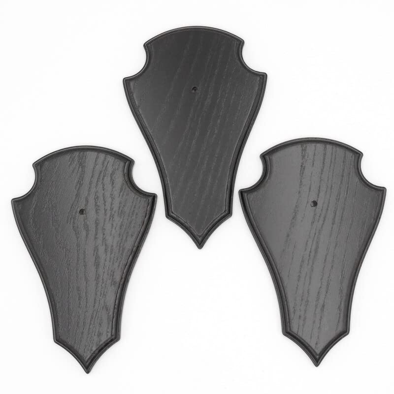 Generisch Deer Trophy Signs Pointed Oak Dark Large AF 21 cm x 13 cm Pack of 3