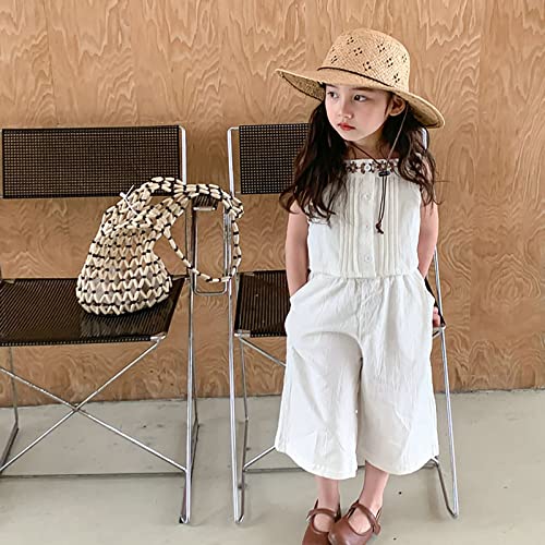 Summer Toddler Girl Cotton Sleeveless Solid Color Print Dress Soft And Comfy Daily Wear Outfits Toddler Girl Skirt Set3