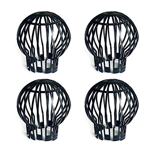 Houdao Lot de 4 Crapaudine de Gouttière Filtre Gouttiere Flexibles en Plastique Grillage Gouttiere Garde les Gouttières non Obstruées par Des Feuilles de la Mousse de la Boue et Autres Débri