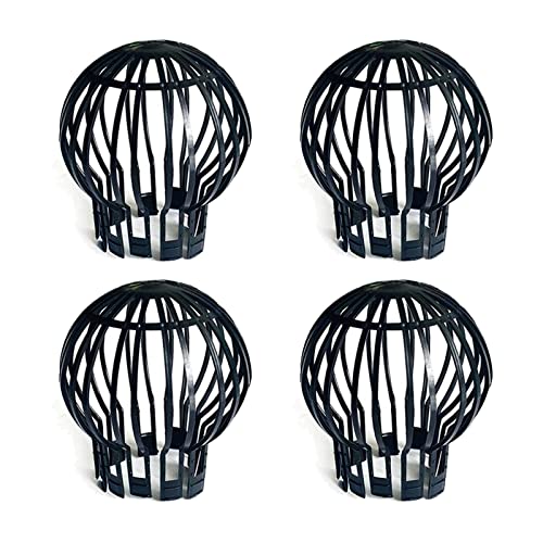 Houdao Lot de 4 Crapaudine de Gouttière Filtre Gouttiere Flexibles en Plastique Grillage Gouttiere Garde les Gouttières non Obstruées par Des Feuilles de la...