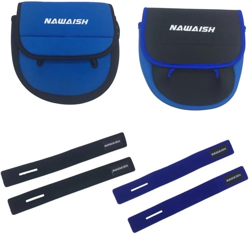 2 Pack Spinning Fishing Reel Cover Case Bag Pouch & Fishing Rod Sock Rod Sleeve Rod Cover Fishing Tools for Spinning Fishing Rod