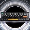 nuphy Air75 V2 Low Profile Wireless Mechanical Keyboard, Hot-swappable, Supports Bluetooth/2.4g/USB-C Connectivity (Black, Gateron Aloe Switches)