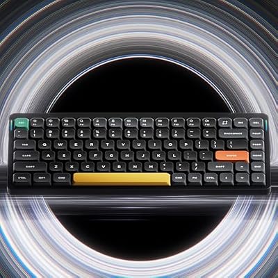 nuphy Air75 V2 Low Profile Wireless Mechanical Keyboard, Hot-swappable, Supports Bluetooth/2.4g/USB-C Connectivity (Black, Gateron Aloe Switches)