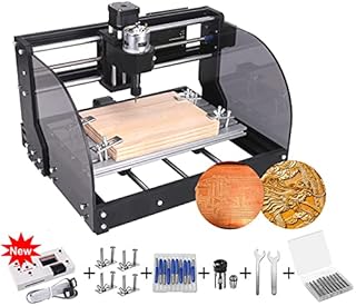 TwoWin Upgraded CNC 3018 Pro M CNC Machine, 3 Axis CNC Engraving Machine Wood Router Kit GRBL Control DIY Plastic Acrylic PCB PVC Carving Milling Machine with Offline Controller