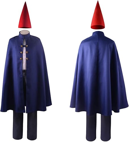 Weixu Disfraz de cosplay de anime sobre el jardín de pared para cosplay, capa de manta, uniforme con sombrero, traje de Halloween