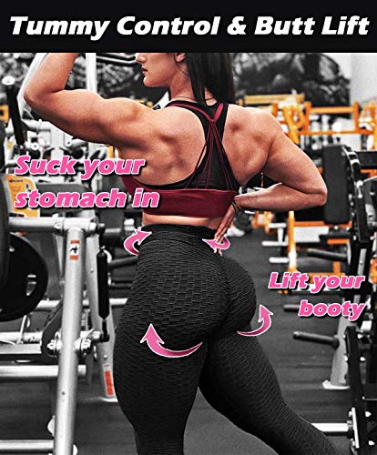 image for YOFIT Women Ruched Butt Yoga Pants Lifting Leggings High Waisted with 