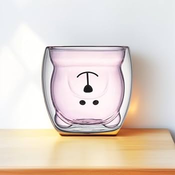 Amazon | 西田(Nishida)二層耐熱ガラス クマ コップ&カップ2個