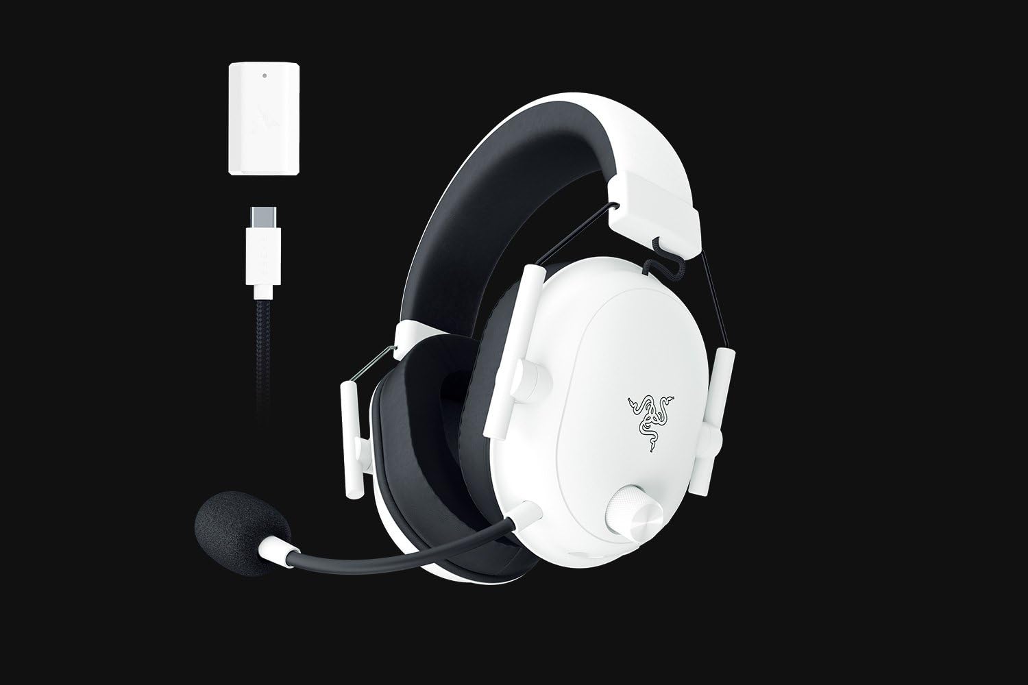 Razer BlackShark V2 Hyperspeed - Cuffie wireless per videogiochi, ultra leggere, 280 g, colore: Bianco
