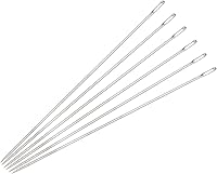 Vista 6 de uxcell 60 agujas de abalorios finas, finas, largas, rectas para bordar, de acero inoxidable, 1.26 pulgadas