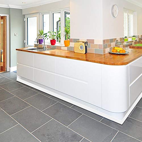 Flexible Trim Caulk Strip, Peel and Stick Trim for Molding, Tile Edge, Ceiling, Wall Corner, Baseboard, Floor(White)