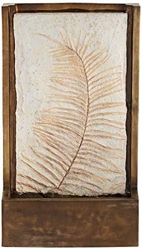Hayat Rustic Outdoor Wall Water Fountain 23 1/4" High Leaf Waterfall For Garden Patio Backyard Deck Home Lawn Porch House Relaxation Exterior Balcony Entryway Hallway Office - John Timberland #TOP4