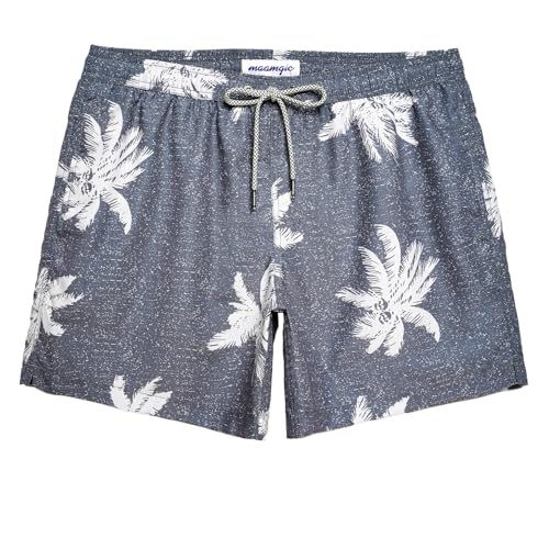maamgic Mens Swim Trunks 5 Inch with Mesh Lining, Quick Dry Mens Bathing Suit, Swim Shorts for Swimming and Beach, X-Small