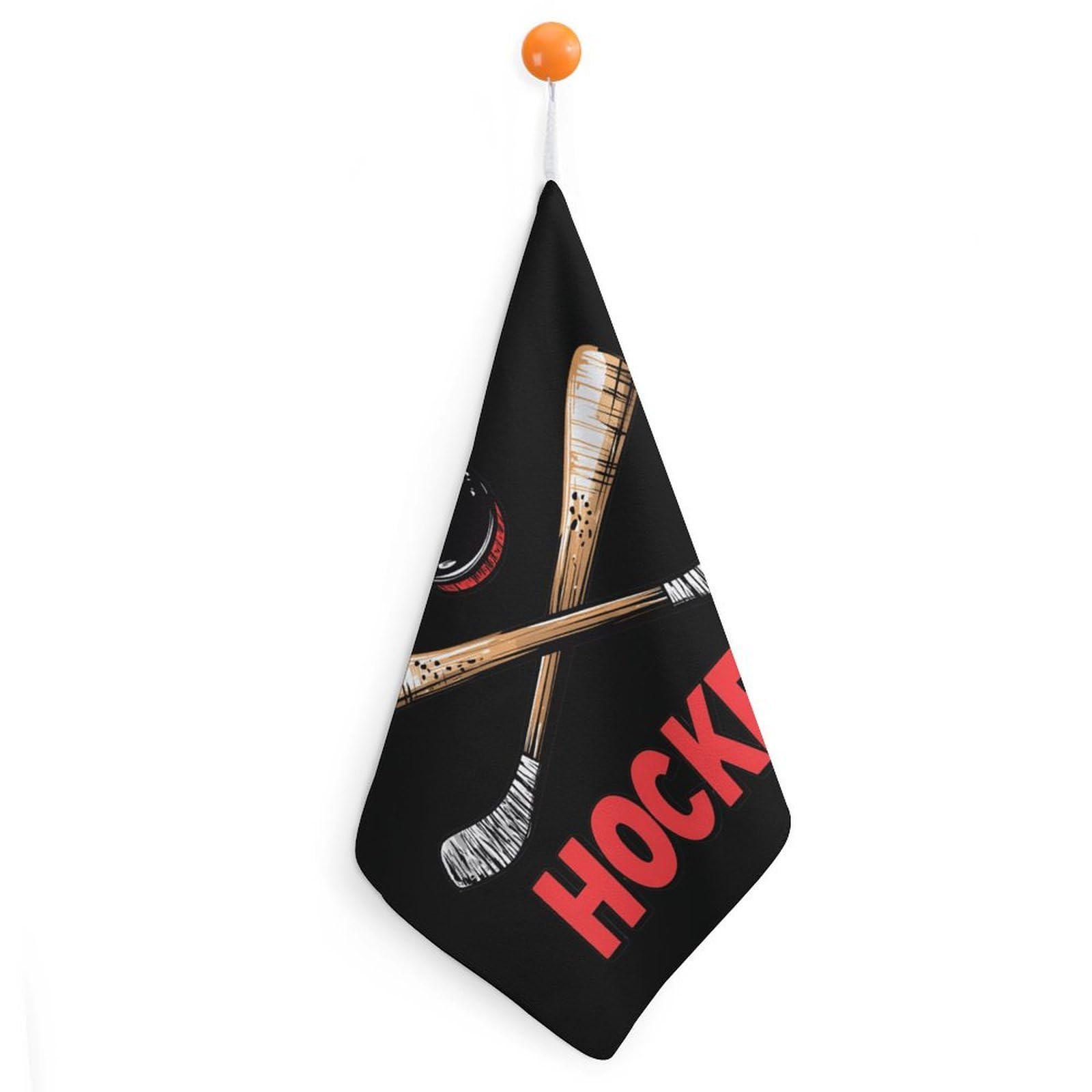 CGSBNGHA Ice Hockey Hand Towel Hanging Face Towels Cleaning Cloths Handkerchief for Bathroom Kitchen