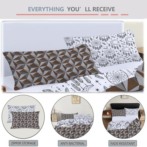 Housse de couette réversible 240x220 cm microfibre douce anti-plis grise - 7