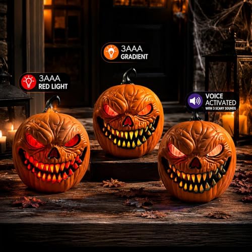 Lámpara calabaza a pilas multicolor para revivir rincones oscuros del hogar 4