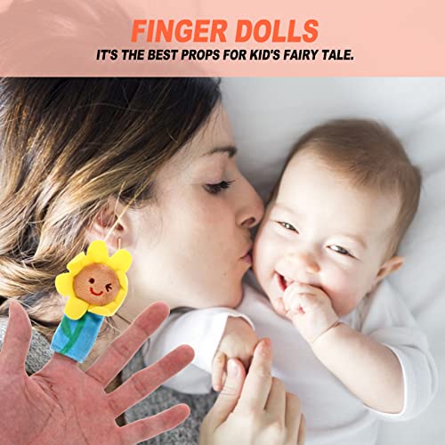 TOYANDONA 5 Pcs Fingpets de Dedo de Animais Fantoches de Mão de Abelha Brinquedos de Pelúcia Família