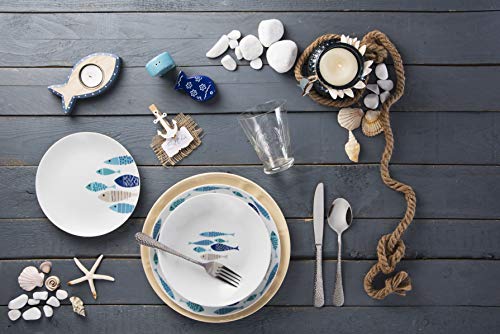 Excelsa Ocean North Sea Tellerservice, 18-teilig, Porzellan