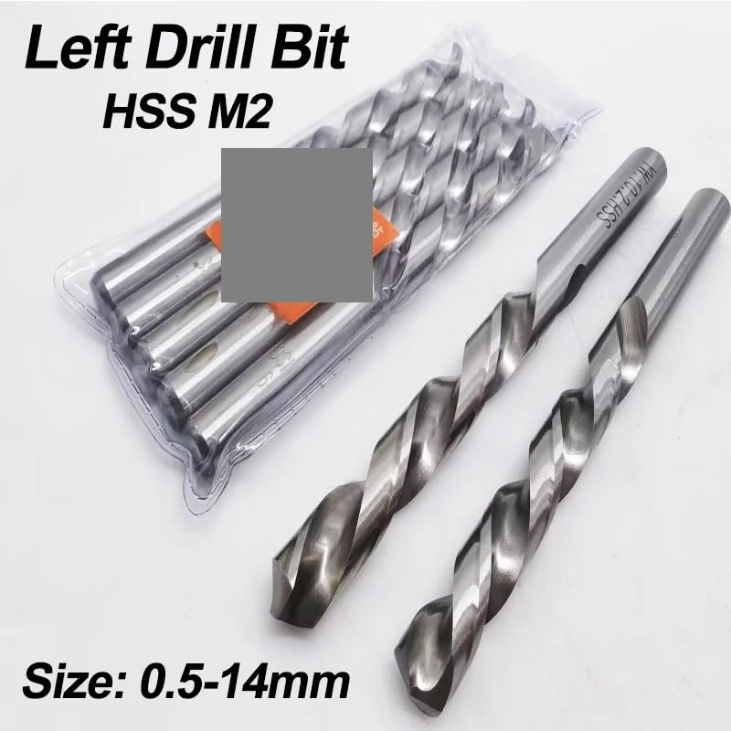 10Pcs 1.7mm Left Hand Drill Bits M2 Reverse Twist Drill Bit Drilli