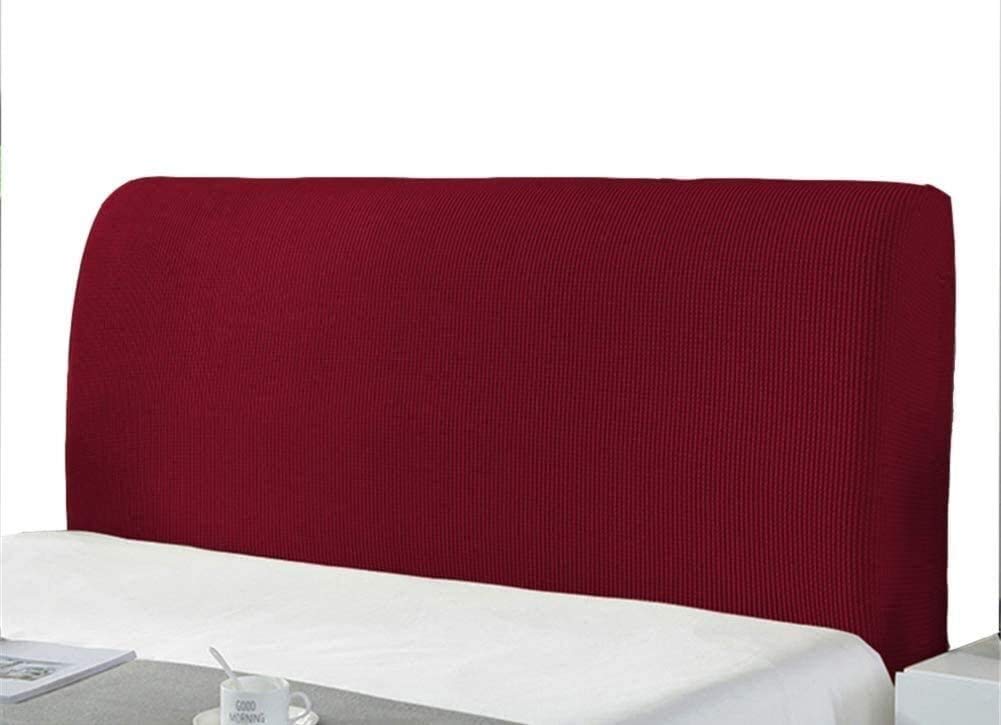 WWQQ Backrest Cover Stretch Headboard Slipcover Headboard Covers Double/Single Protective Bed Headboard Cover King Size Bed Head Cover Dustproof Dust Cover Bedside Cover Light Grey