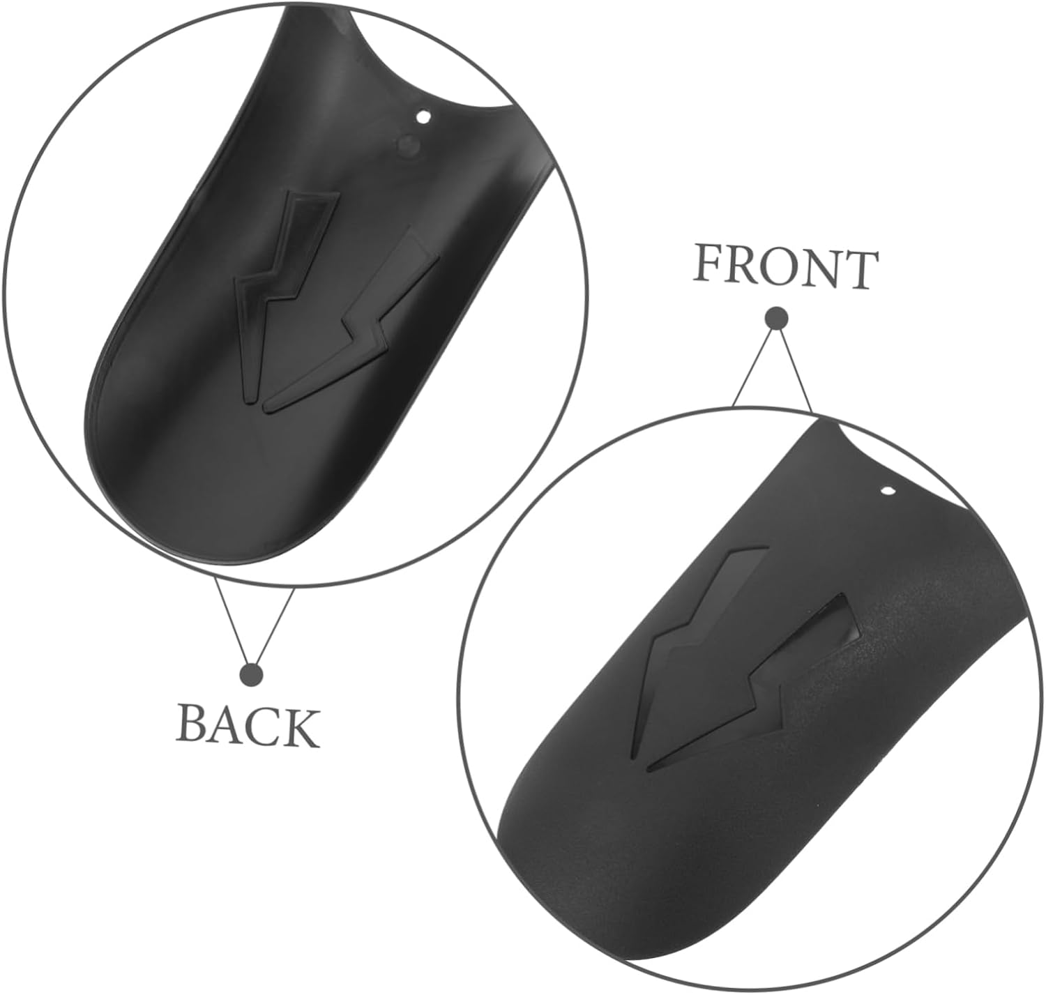 GLEAVI 2pcs Motorcycle Front Mudguard Extended Mud Guard for Enhanced Stability Protects Against Water Mud Splashes for Electric Motorcycles Includes Installation Accessories