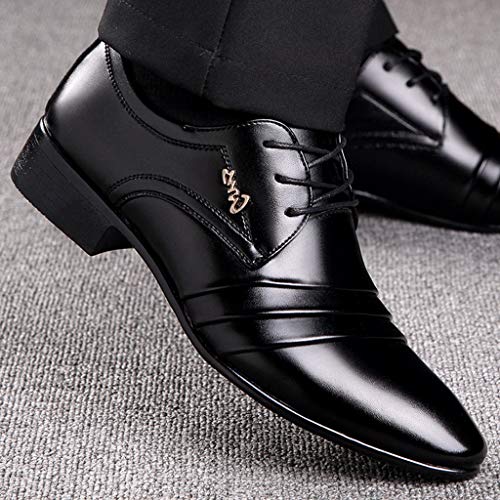Leather Male Men Suit Casual Comfortable Wedding Shoe Shoes Shoes Lace Business Men's Mens Dress Shoes Leather Sole4