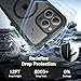 jaroco Magnetic for iPhone 15 Pro Max Case, [Compatible with MagSafe][Military Grade Drop Protection][Heavy Duty Protection][Non-Slip][Shockproof] 2-Layer Durable Bumper Phone Case 6.7''-Black