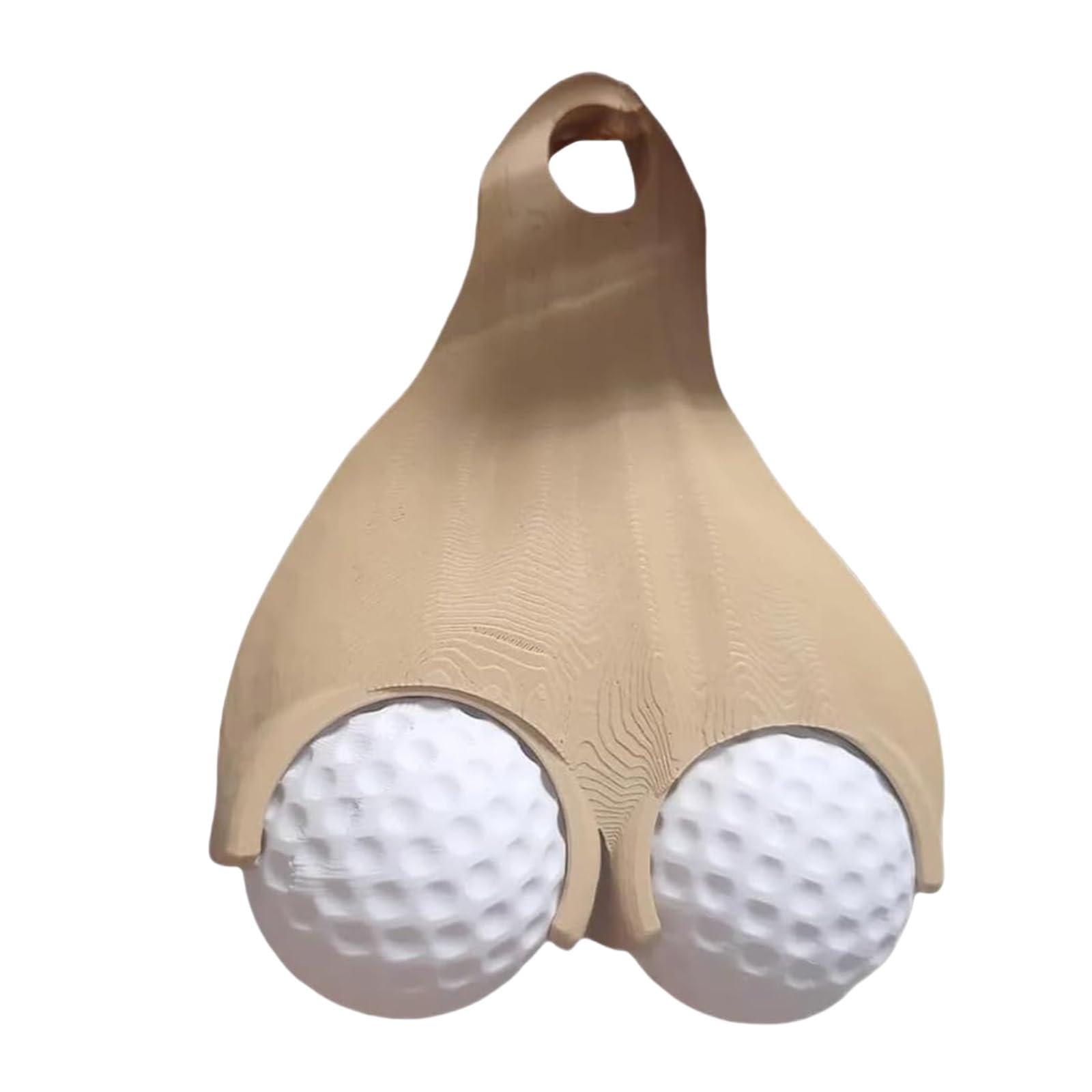 Balle de Golf Testicule Sac Holder Balle de Golf Testicule Holder Creative Golf Stand(Taille Unique/Kaki)