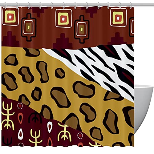 Rideau de douche imperméable lavable 152x183 avec 12 anneaux Tribe - 2