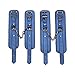 EXREIZST Expandable 2 Spreader Bar Set and 4 Soft Fur Leather Straps with 2 Chains Adjustable Training Tools Sports Kit with Storage Bag, Black and Blue