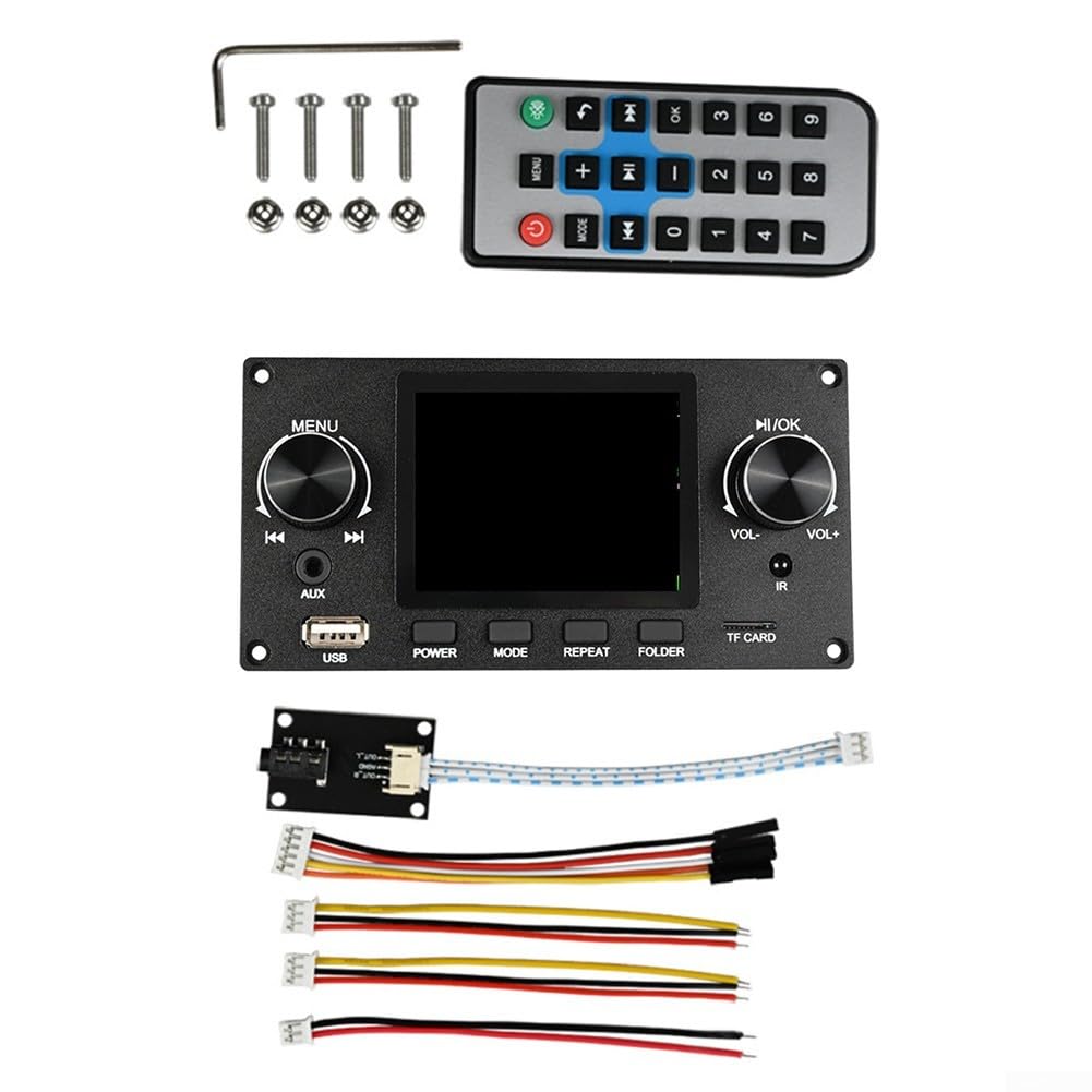 Módulo decodificador de audio con transmisión BT y soporte USB ID3 en color negro