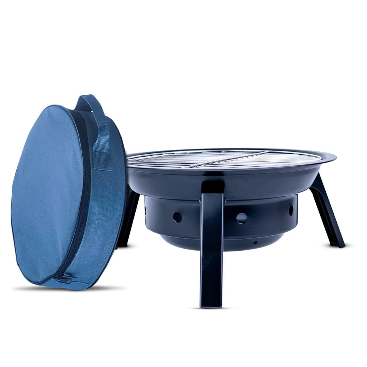 Finiky Charcoal Foldable Barbeque Grill, Anti-Rust, Anti-Deformation & Scratch Resistant, Perfect For Grilling Burgers, Vegetables, Steaks & Hot Dogs, Free Standing