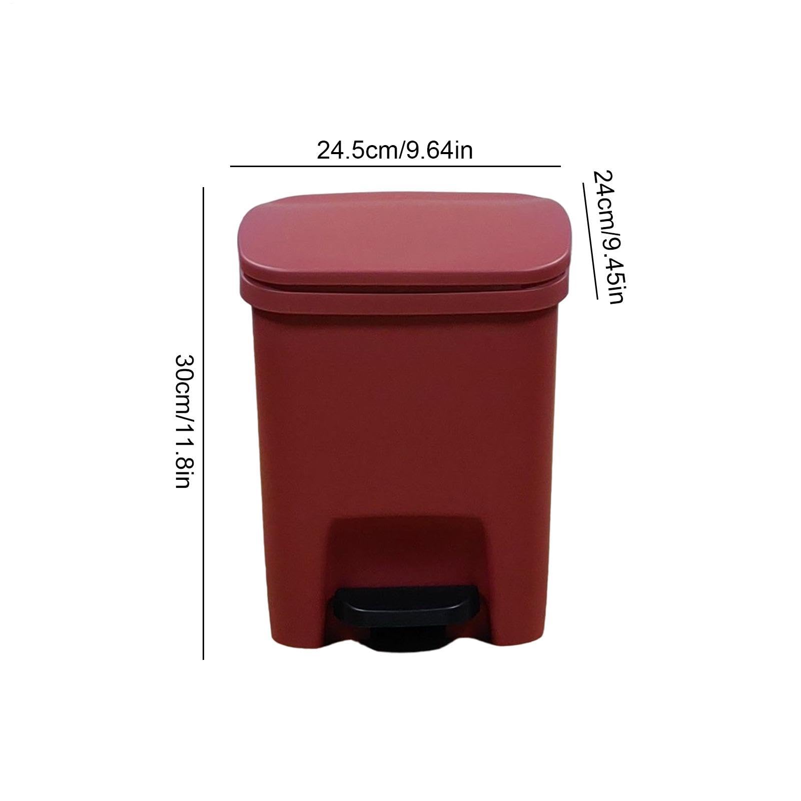 Bote de Basura Delgado, Bote de Basura con Escalón de Cocina Pedal, Tapa A