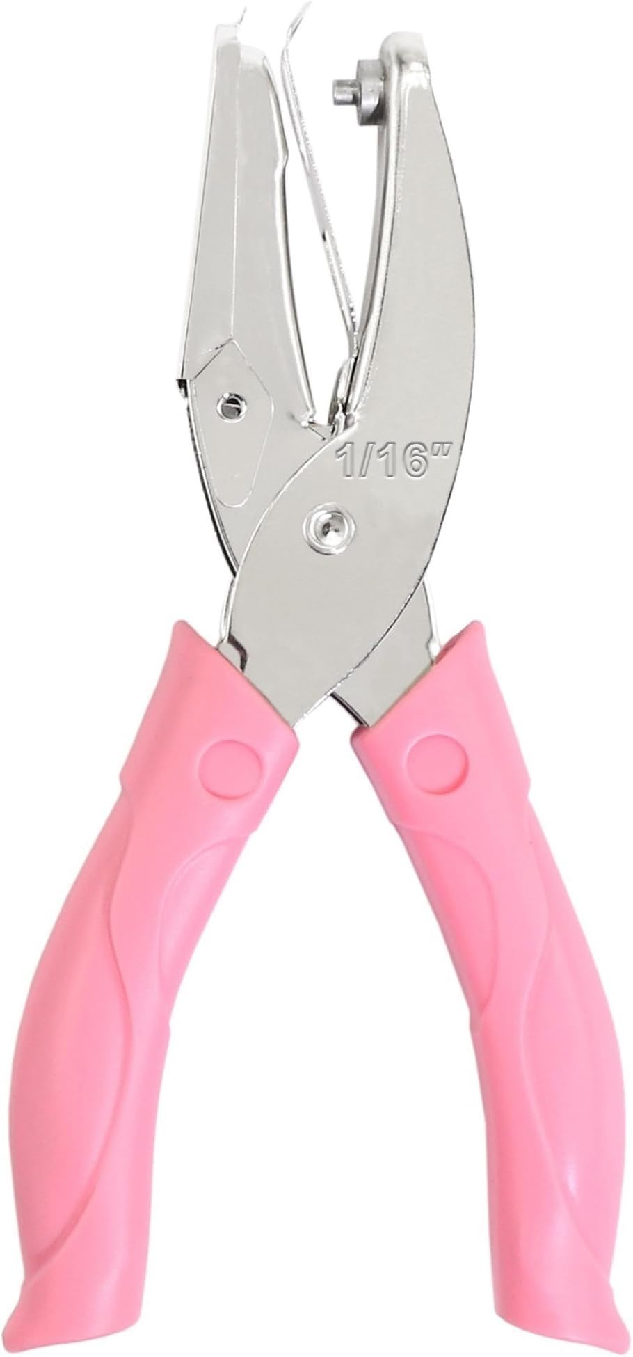 Jeemitery 1/16 Inch Small Mini Tiny Shaped Circle Metal Single Handheld Hole Paper Punch Punchers with Soft-Handled for Tags Clothing Ticket