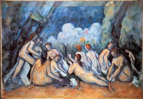 Tableau Les Grands Baigneurs Cézanne Impression Toile 60x90cm Décoration Salon