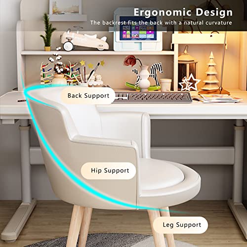 Chaise de bureau en cuir PU pour éviter le mal de dos devant l'ordinateur