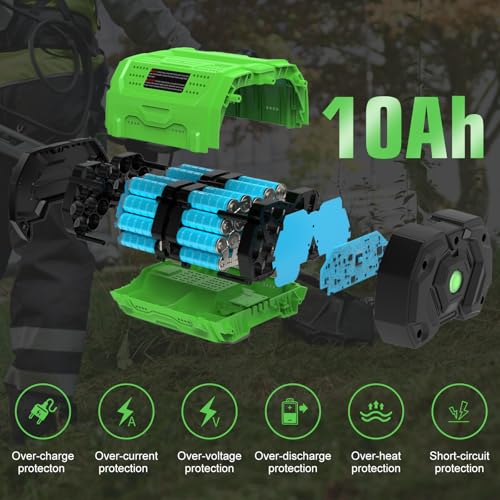 Image of 1 Pack Replacement for EGO 56V Battery 10Ah BA5600T BA5600(Green)